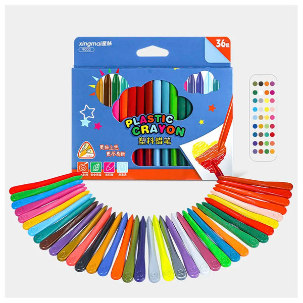 18 cores lápis de coloração triangular seguro não-tóxicos